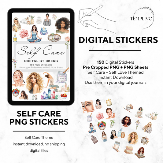 Digital Stickers - Self Care