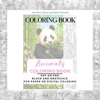 Adult coloring book, Animals coloring book, Animal, livre de coloriage, pdf, png, animal coloring pages, adult coloring pages, doodle colouring book, forest colouring pages png, adult coloring pages printable, adult coloring, coloring pages for adults, coloring page digital, Instant download, high detail and intricate, Line art, best seller, grey scale, Tiere Malvorlagen, Tier Malbuch, Malseiten, Tierwelt, animaux