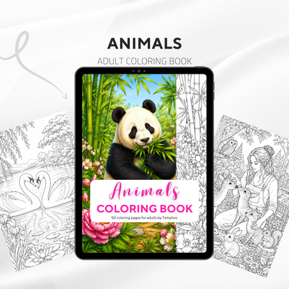 Adult coloring book, Animals coloring book, Animal, livre de coloriage, pdf, png, animal coloring pages, adult coloring pages, doodle colouring book, forest colouring pages png, adult coloring pages printable, adult coloring, coloring pages for adults, coloring page digital, Instant download, high detail and intricate, Line art, best seller, grey scale, Tiere Malvorlagen, Tier Malbuch, Malseiten, Tierwelt, animaux