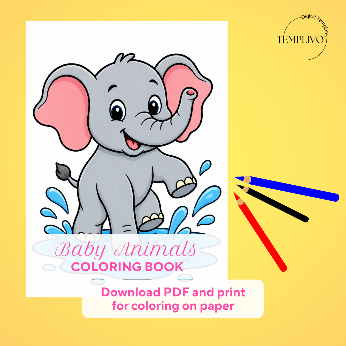 Baby Animals coloring book, kids coloring book, cute animals, coloriage png, animal coloring pages, children coloring pages, doodle colouring book, children colouring pages png, little animals coloring pages, kids coloring pages printable, childrens coloring, coloring pages for kids, coloring page digital, Instant download, simple coloring, High detail, Line art, best seller, grey scale, Malbuch für Kinder, Malbuch, Malseiten, Baby Tiere