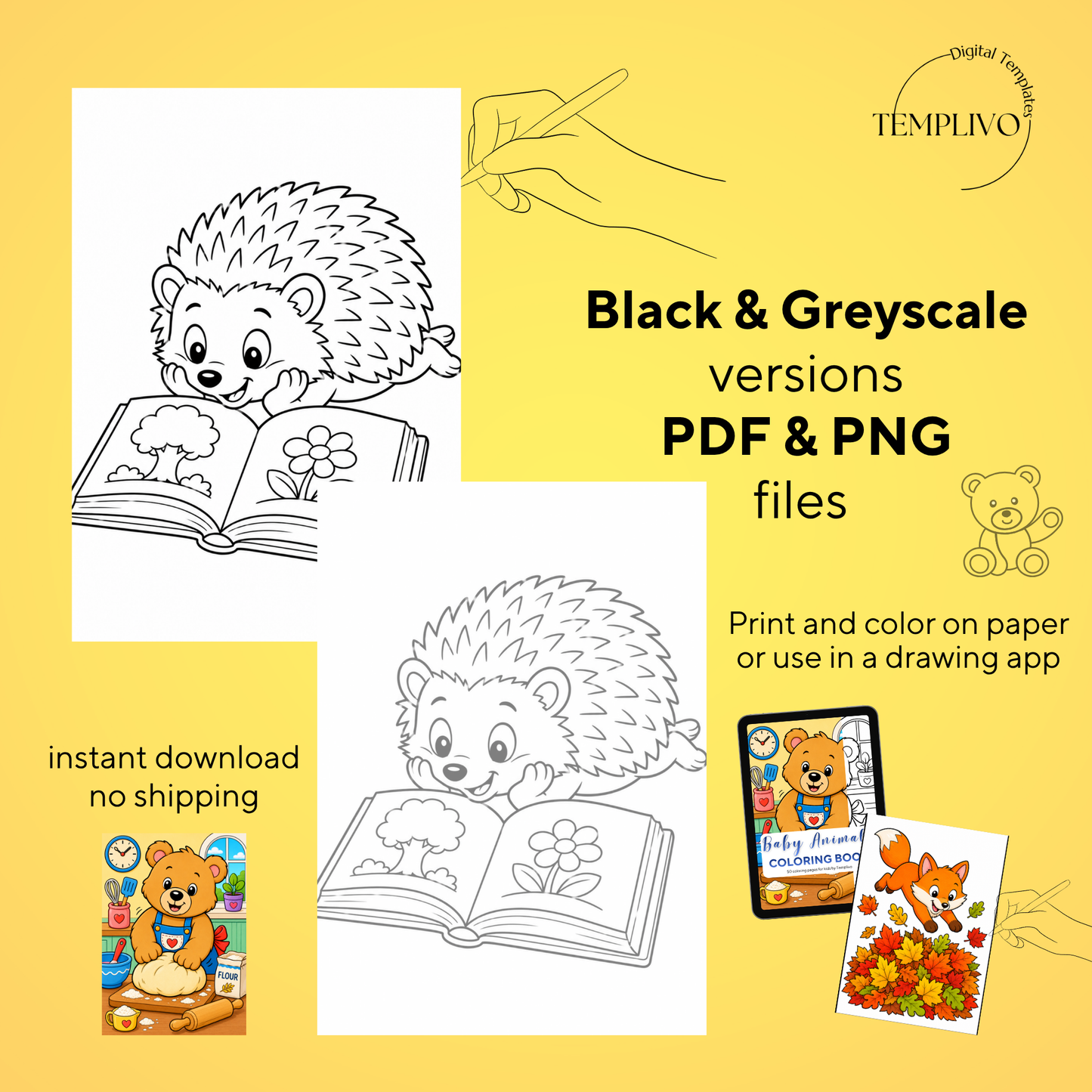 Baby Animals coloring book, kids coloring book, cute animals, coloriage png, animal coloring pages, children coloring pages, doodle colouring book, children colouring pages png, little animals coloring pages, kids coloring pages printable, childrens coloring, coloring pages for kids, coloring page digital, Instant download, simple coloring, High detail, Line art, best seller, grey scale, Malbuch für Kinder, Malbuch, Malseiten, Baby Tiere