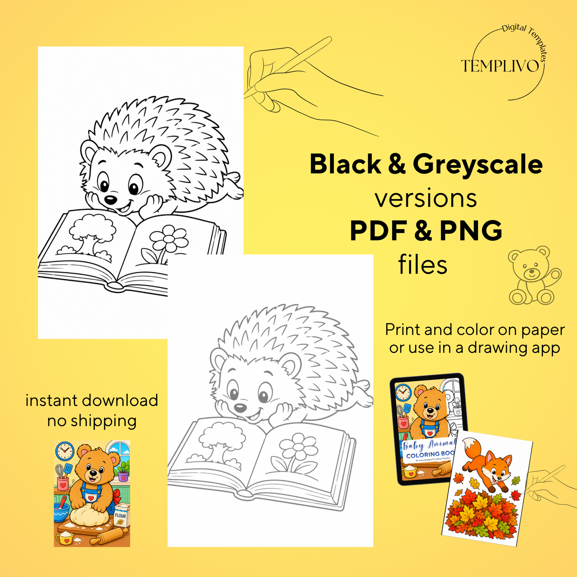 Baby Animals coloring book, kids coloring book, cute animals, coloriage png, animal coloring pages, children coloring pages, doodle colouring book, children colouring pages png, little animals coloring pages, kids coloring pages printable, childrens coloring, coloring pages for kids, coloring page digital, Instant download, simple coloring, High detail, Line art, best seller, grey scale, Malbuch für Kinder, Malbuch, Malseiten, Baby Tiere