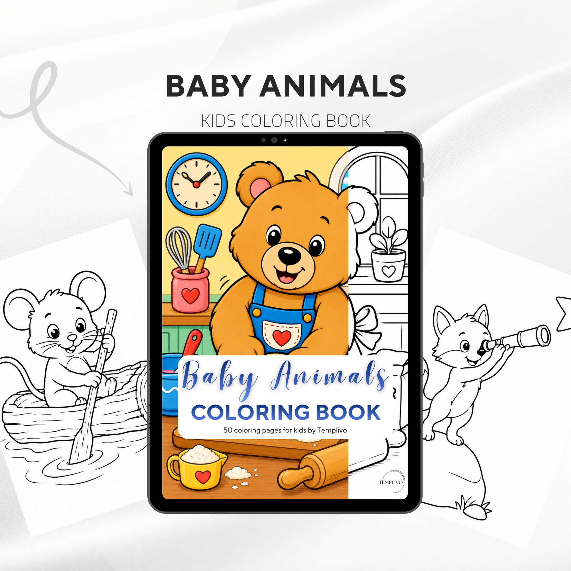 Baby Animals coloring book, kids coloring book, cute animals, coloriage png, animal coloring pages, children coloring pages, doodle colouring book, children colouring pages png, little animals coloring pages, kids coloring pages printable, childrens coloring, coloring pages for kids, coloring page digital, Instant download, simple coloring, High detail, Line art, best seller, grey scale, Malbuch für Kinder, Malbuch, Malseiten, Baby Tiere