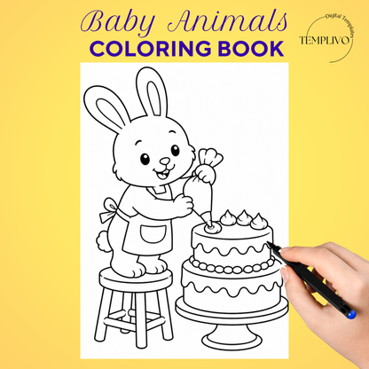 Baby Animals coloring book, kids coloring book, cute animals, coloriage png, animal coloring pages, children coloring pages, doodle colouring book, children colouring pages png, little animals coloring pages, kids coloring pages printable, childrens coloring, coloring pages for kids, coloring page digital, Instant download, simple coloring, High detail, Line art, best seller, grey scale, Malbuch für Kinder, Malbuch, Malseiten, Baby Tiere