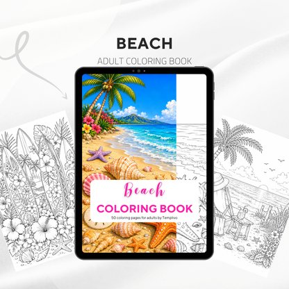 Adult coloring book, beach coloring book, seaside, livre de coloriage, pdf, png, beach coloring pages, adult coloring pages, doodle colouring book, blue sea colouring pages png, adult coloring pages printable, adult coloring, coloring pages for adults, coloring page digital, Instant download, high detail and intricate, Line art, best seller, grey scale, Strand Malvorlagen, Malbuch, Malseiten, Meer