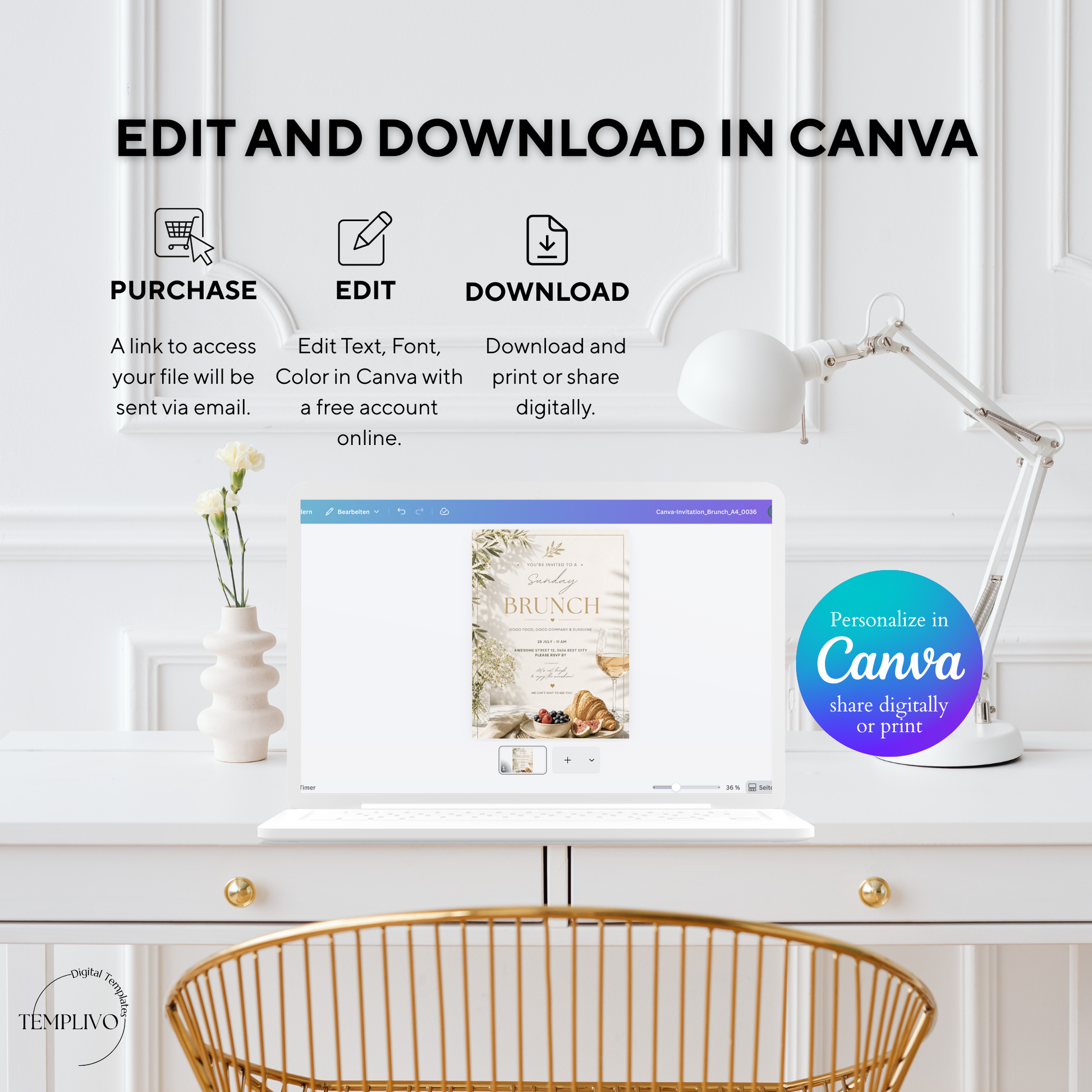 Brunch Invitation, brunch invitation canva template, elegant brunch invite, croissant brunch invitation, champagne birthday invite, bridal shower invitation, baby shower invite canva, ladies brunch party invite, editable brunch template, digital brunch invitation, printable brunch invite, hen party invitation, birthday brunch invite, instant download invite, soft beige party invitation, canva party template, Brunch Einladung, editable printable invitation