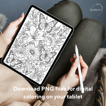 Adult coloring book, Butterfly coloring book, butterflies, livre de coloriage, pdf, png, fantasy coloring pages, adult coloring pages, doodle colouring book, floral colouring pages png, adult coloring pages printable, adult coloring, coloring pages for adults, coloring page digital, Instant download, high detail and intricate, Line art, best seller, grey scale, Schmetterling Malvorlagen, Malbuch, Malseiten, Schmetterlinge