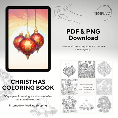 christmas coloring book, adult coloring book, xmas coloring sheets, printable coloring book for adults, digital coloring png, christmas coloring book pdf, Adult coloring pages printable, christmas printable, winter coloring book, Malbuch Weihnachts, weihnachts malbuch