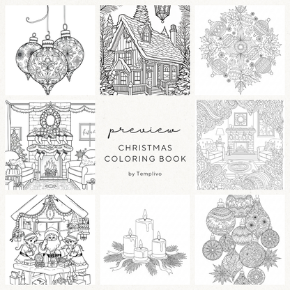 christmas coloring book, adult coloring book, xmas coloring sheets, printable coloring book for adults, digital coloring png, christmas coloring book pdf, Adult coloring pages printable, christmas printable, winter coloring book, Malbuch Weihnachts, weihnachts malbuch