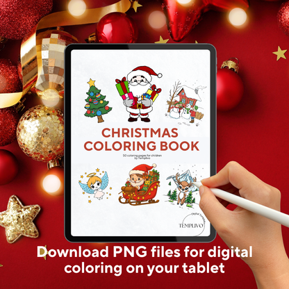 Christmas Coloring Book for Kids, Coloring Book, Christmas Coloring pages, Kids coloring book, coloring pages for children, Christmas Coloring, Malseite, Weihnachts Malbuch