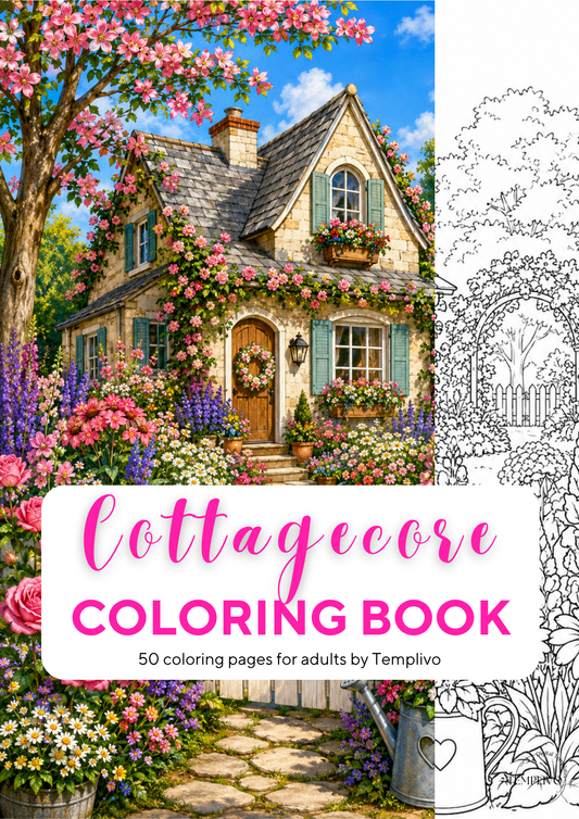 Adult coloring book, cottagecore coloring book, floral, livre de coloriage, pdf, png, nature coloring pages, adult coloring pages, doodle colouring book, cozy cottage colouring pages png, adult coloring pages printable, adult coloring, coloring pages for adults, coloring page digital, Instant download, high detail and intricate, Line art, best seller, grey scale, Landhaus Malvorlagen, Landleben Malbuch, Malseiten