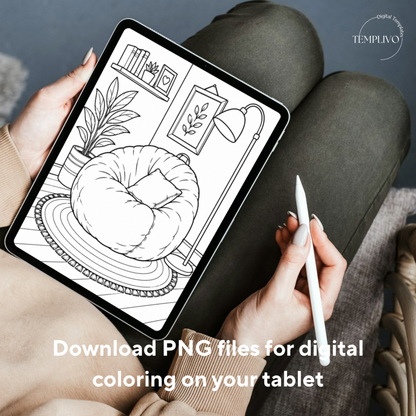 Adult coloring book, Cozy Home  coloring book, cozy, coloriage png, home coloring pages, adult coloring pages, doodle colouring book, vacation colouring pages png, adult coloring pages printable, adult coloring, coloring pages for adults, coloring page digital, Instant download, Intricate, High detail, Line art, best seller, grey scale, gemütliches Zuhasuse, Malbuch, Malseiten