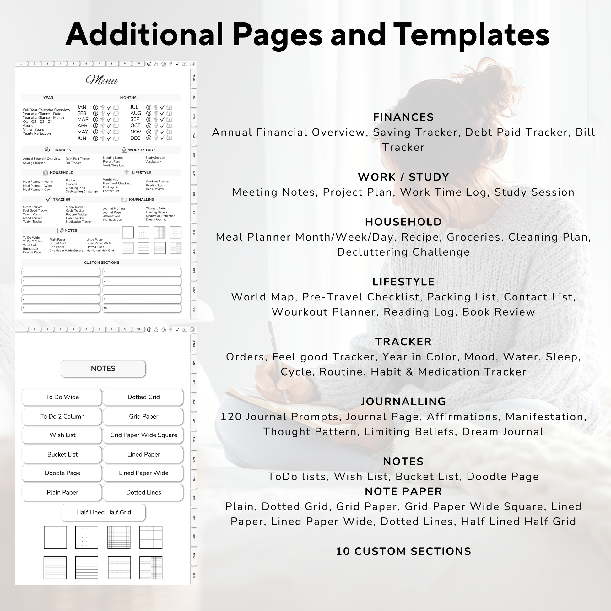 Digital Planner, Digitaler Planer, 2026 Digital Planner, portrait orientation, Monday start planner, printable planner, Digital planner 2026
