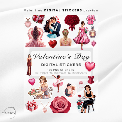 Digital stickers, digital planner stickers, planner stickers, valentines day, png stickers, stickers, ipad stickers, goodnotes stickers, aesthetic stickers, watercolor stickers, valentines png, valentines stickers, valentine, love stickers, valentinstag, digitale sticker, planer sticker