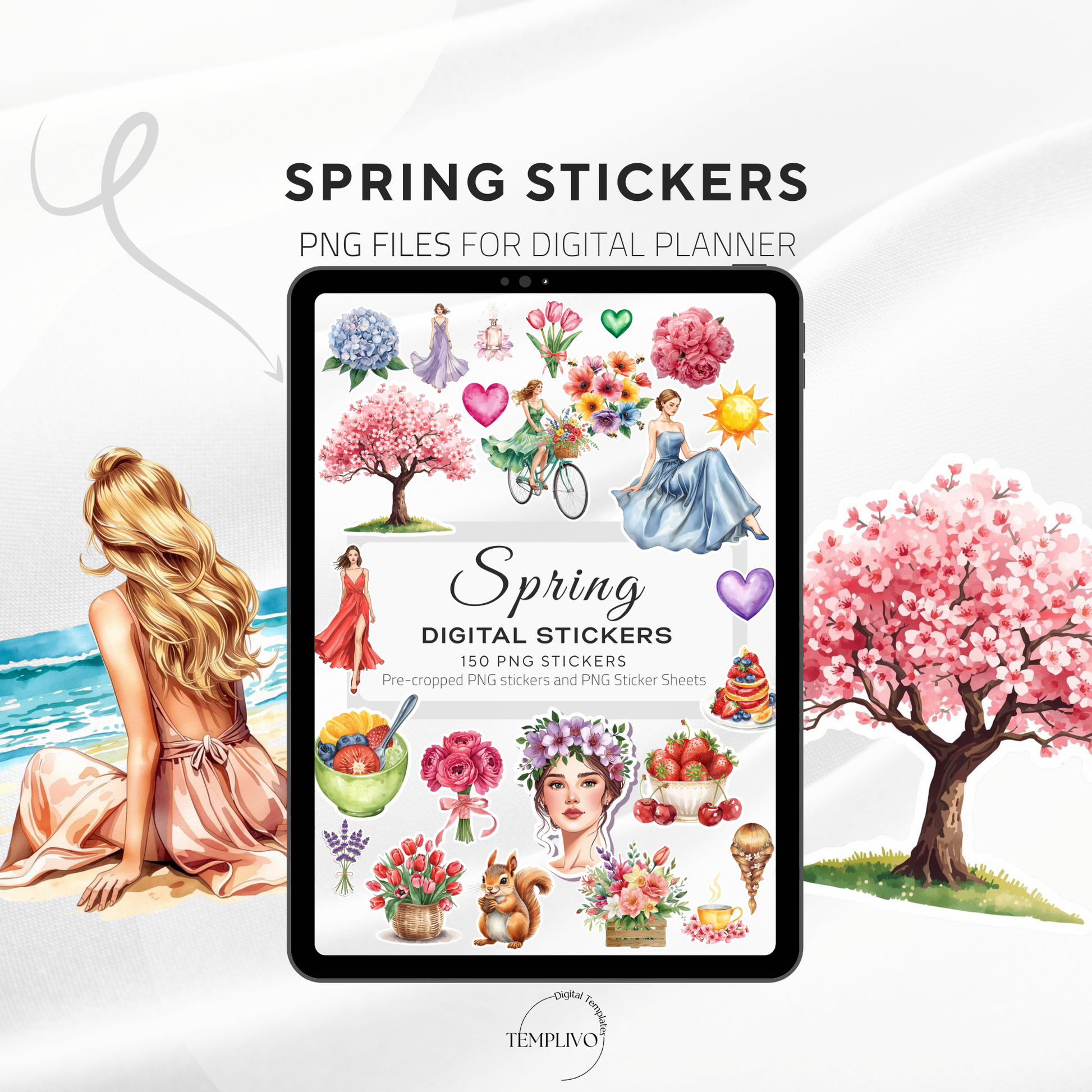 Digital Stickers Spring, Digital Planner Stickers, spring theme, sticker, Planner stickers, PNG stickers, self care stickers, spring clipart, digital sticker, digitale sticker, aufkleber, ipad stickers, goodnotes stickers, samsung notes sticker, watercolor png, aesthetic stickers, watercolor planner stickers, clipart, planner clipart, stickers numeriques, stickers digitali, printemps, natural girl clipart, digital stickers aquarelle, planner clipart, png
