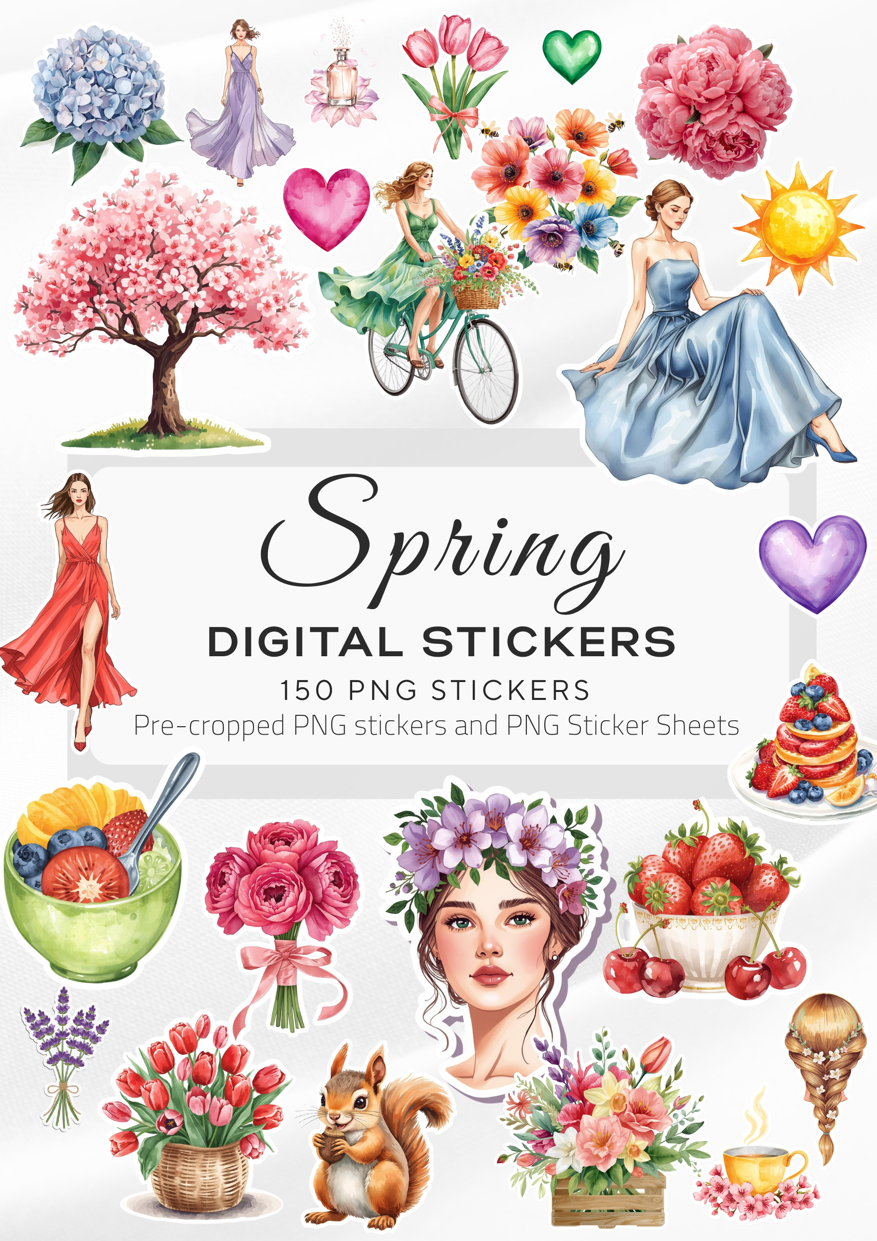 Digital Stickers Spring, Digital Planner Stickers, spring theme, sticker, Planner stickers, PNG stickers, self care stickers, spring clipart, digital sticker, digitale sticker, aufkleber, ipad stickers, goodnotes stickers, samsung notes sticker, watercolor png, aesthetic stickers, watercolor planner stickers, clipart, planner clipart, stickers numeriques, stickers digitali, printemps, natural girl clipart, digital stickers aquarelle, planner clipart, png
