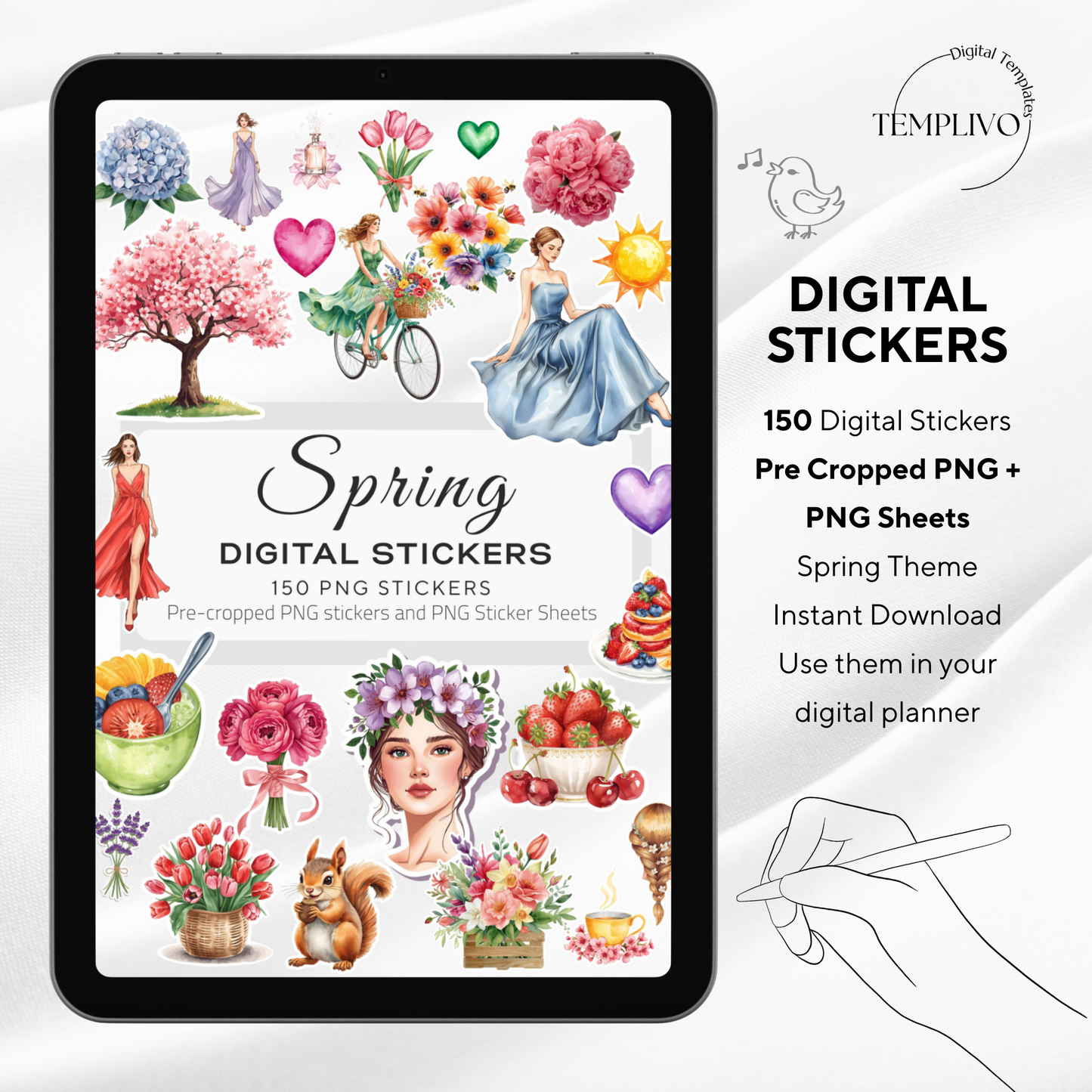 Digital Stickers Spring, Digital Planner Stickers, spring theme, sticker, Planner stickers, PNG stickers, self care stickers, spring clipart, digital sticker, digitale sticker, aufkleber, ipad stickers, goodnotes stickers, samsung notes sticker, watercolor png, aesthetic stickers, watercolor planner stickers, clipart, planner clipart, stickers numeriques, stickers digitali, printemps, natural girl clipart, digital stickers aquarelle, planner clipart, png
