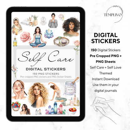 Digital Stickers - Self Care