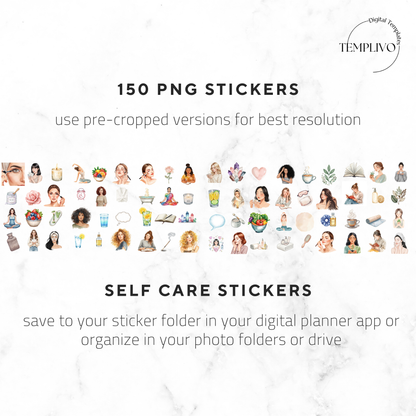 Digital Stickers - Self Care