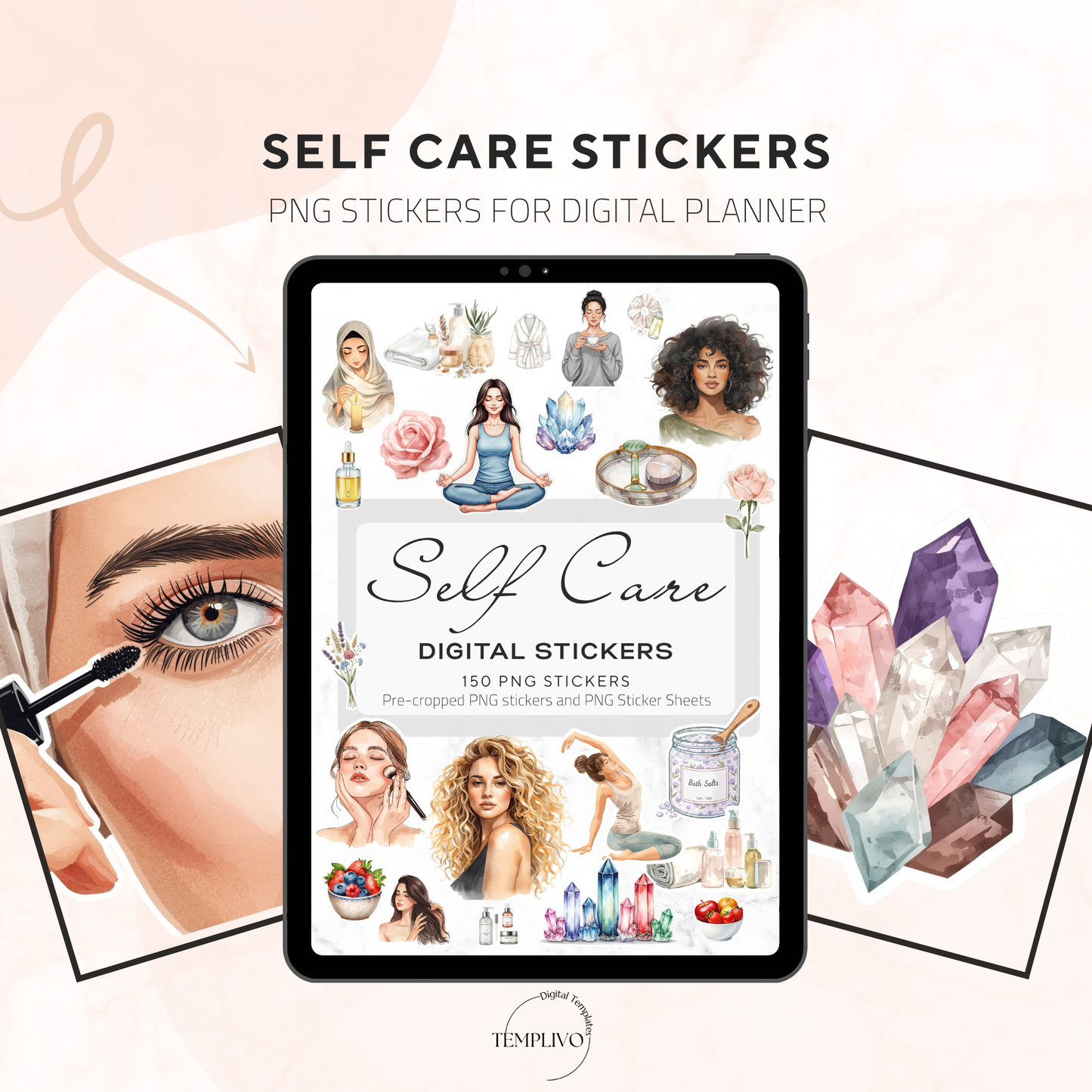 Digital stickers, Self care, digital planner stickers, self care stickers, PNG Stickers, planner stickers, watercolor self care planner stickers, wellness journal stickers, png stickers, self care, digital planner, digital download, self care stickers, ipad stickers, goodnotes stickers, tablet stickers, aesthetic stickers, stickers numeriques, stickers digitali, Selbstliebe, digitale sticker