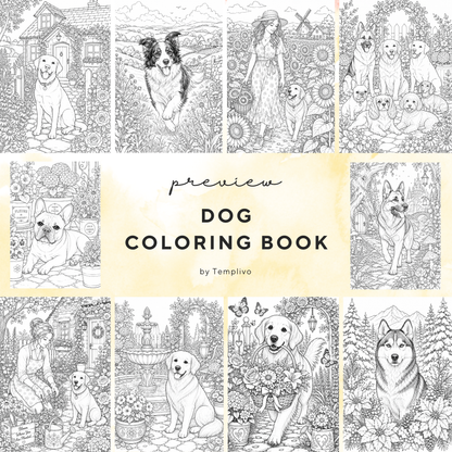 Adult coloring book, Dog coloring book, garden, livre de coloriage, pdf, png, dog coloring pages, adult coloring pages, doodle colouring book, flower dog colouring pages png, adult coloring pages printable, adult coloring, coloring pages for adults, coloring page digital, Instant download, Intricate, High detail, Line art, best seller, grey scale, Hunde Malvorlagen, Malbuch, Malseiten, Hund