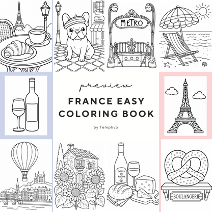 Adult coloring book, france coloring book, francais, livre de coloriage, pdf, png, france coloring pages, adult coloring pages, doodle colouring book, france colouring pages png, adult coloring pages printable, adult coloring, coloring pages for adults, coloring page digital, Instant download, simpl and easyl, Line art, best seller, grey scale, Frankreich Malvorlagen, Malbuch, Malseiten