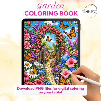 Adult coloring book, garden coloring book, botanical coloring book, floral, livre de coloriage, pdf, png floral coloring pages, adult coloring pages, doodle colouring book, flower colouring pages png, adult coloring pages printable, adult coloring, coloring pages for adults, coloring page digital, Instant download, Intricate, High detail, Line art, best seller, grey scale, botanical garden, Malbuch, Malseiten