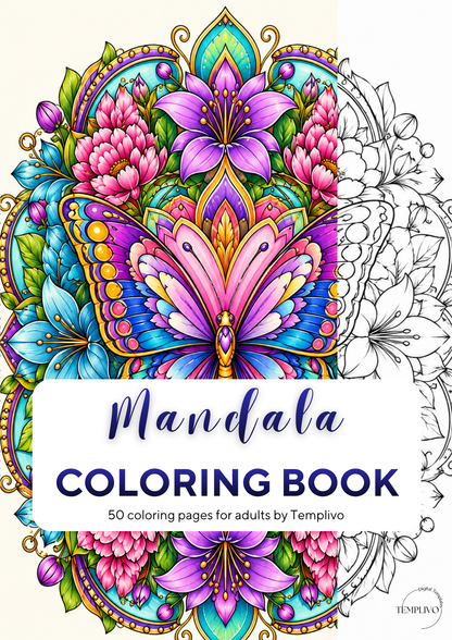 Adult coloring book, Mandala coloring book, Mandala, livre de coloriage, pdf, png, fantasy coloring pages, adult coloring pages, doodle colouring book, floral colouring pages png, adult coloring pages printable, adult coloring, coloring pages for adults, coloring page digital, Instant download, high detail and intricate, Line art, best seller, grey scale, Mandala Malvorlagen, Malbuch, Malseiten