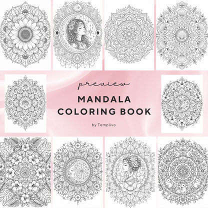 Adult coloring book, Mandala coloring book, Mandala, livre de coloriage, pdf, png, fantasy coloring pages, adult coloring pages, doodle colouring book, floral colouring pages png, adult coloring pages printable, adult coloring, coloring pages for adults, coloring page digital, Instant download, high detail and intricate, Line art, best seller, grey scale, Mandala Malvorlagen, Malbuch, Malseiten