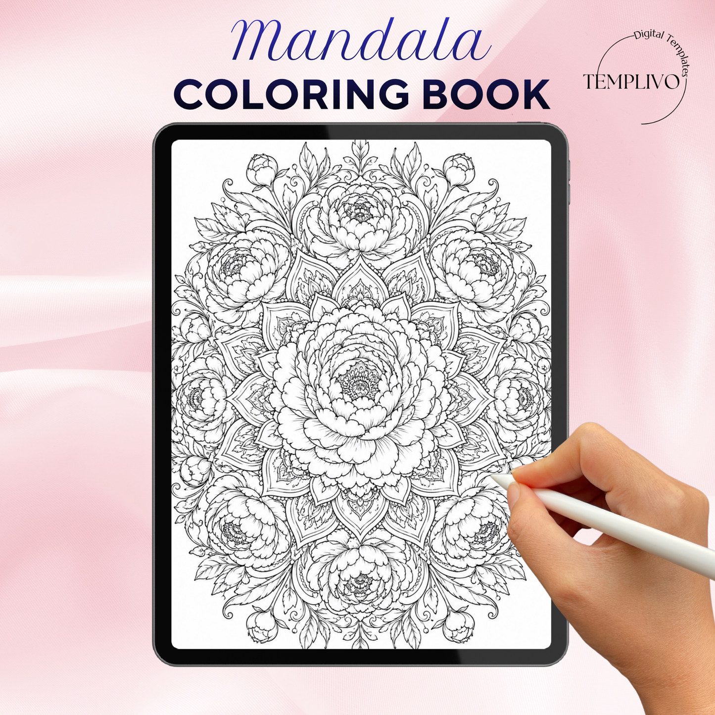 Adult coloring book, Mandala coloring book, Mandala, livre de coloriage, pdf, png, fantasy coloring pages, adult coloring pages, doodle colouring book, floral colouring pages png, adult coloring pages printable, adult coloring, coloring pages for adults, coloring page digital, Instant download, high detail and intricate, Line art, best seller, grey scale, Mandala Malvorlagen, Malbuch, Malseiten