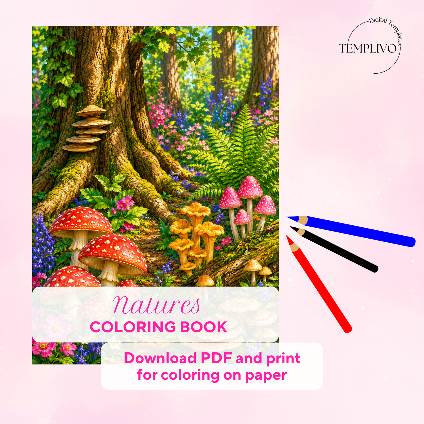 Adult coloring book, nature coloring book, floral, livre de coloriage, pdf, png, nature coloring pages, adult coloring pages, doodle colouring book, forest colouring pages png, adult coloring pages printable, adult coloring, coloring pages for adults, coloring page digital, Instant download, high detail and intricate, Line art, best seller, grey scale, NAtur Malvorlagen, Wald Malbuch, Malseiten