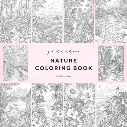 Adult coloring book, nature coloring book, floral, livre de coloriage, pdf, png, nature coloring pages, adult coloring pages, doodle colouring book, forest colouring pages png, adult coloring pages printable, adult coloring, coloring pages for adults, coloring page digital, Instant download, high detail and intricate, Line art, best seller, grey scale, NAtur Malvorlagen, Wald Malbuch, Malseiten