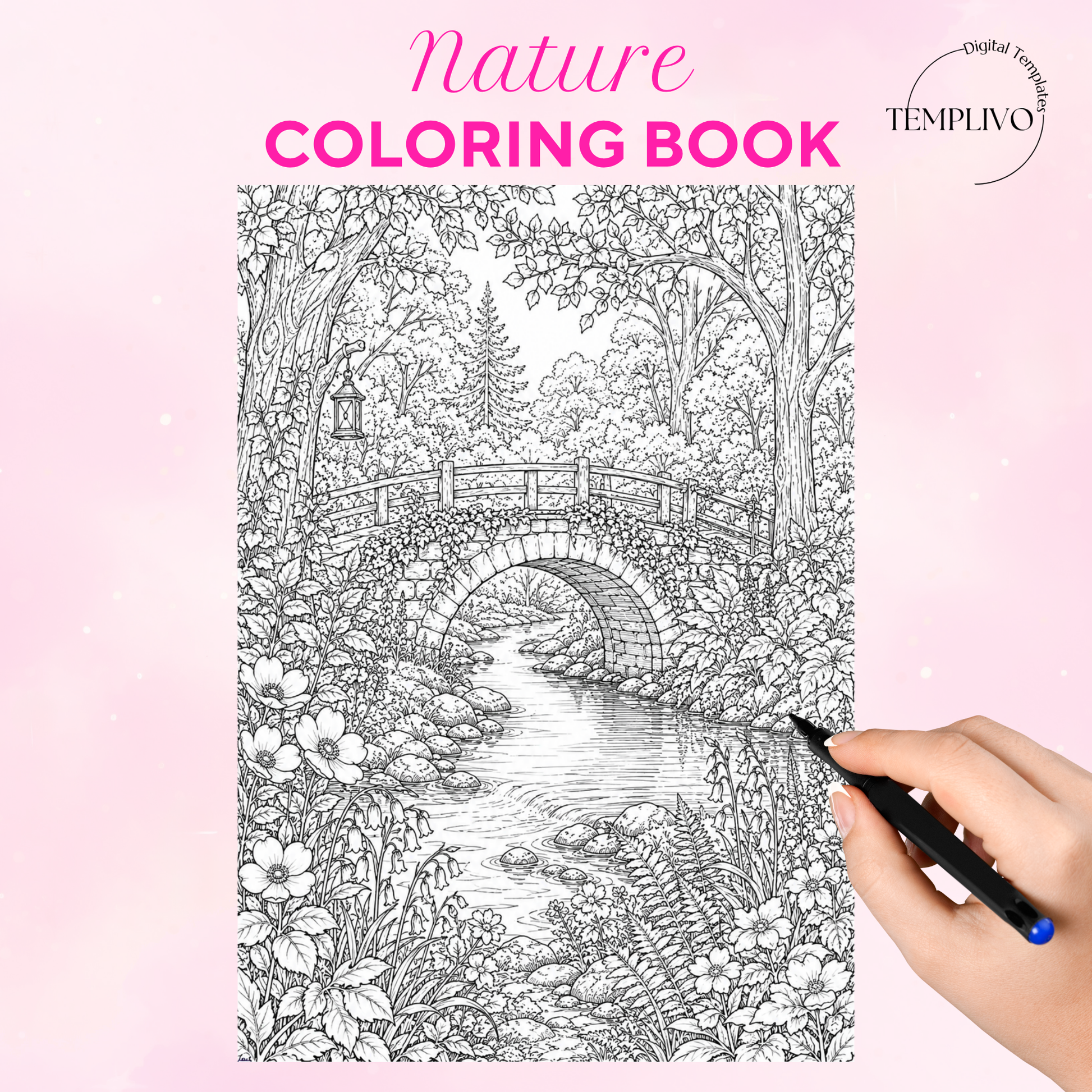 Adult coloring book, nature coloring book, floral, livre de coloriage, pdf, png, nature coloring pages, adult coloring pages, doodle colouring book, forest colouring pages png, adult coloring pages printable, adult coloring, coloring pages for adults, coloring page digital, Instant download, high detail and intricate, Line art, best seller, grey scale, NAtur Malvorlagen, Wald Malbuch, Malseiten