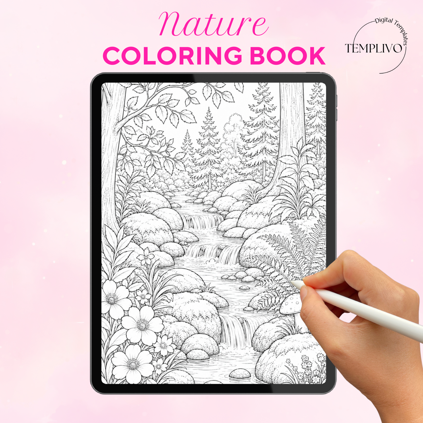 Adult coloring book, nature coloring book, floral, livre de coloriage, pdf, png, nature coloring pages, adult coloring pages, doodle colouring book, forest colouring pages png, adult coloring pages printable, adult coloring, coloring pages for adults, coloring page digital, Instant download, high detail and intricate, Line art, best seller, grey scale, NAtur Malvorlagen, Wald Malbuch, Malseiten
