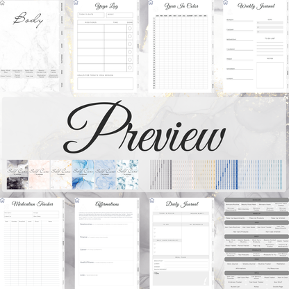 self care planner, digital planner, minimalist, marble, self care journal, self love journal, self love planner, digitaler planer, selbstfürsorge, selbstliebe, Planer, Planner, Journal, printable journal, druckbarer planer, Marmor, minimalistischer Planer