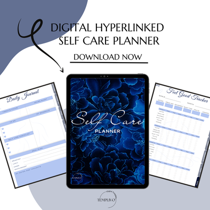 Self care planner, Daily journal, Digital journal, Digital self care, Self care, Self care journal,  Printable self care, Self love planner, Wellness planner, Daily planner, Self love journal, Pdf planner, Digital planner, Tagebuch, Selbstfürsorge Planer