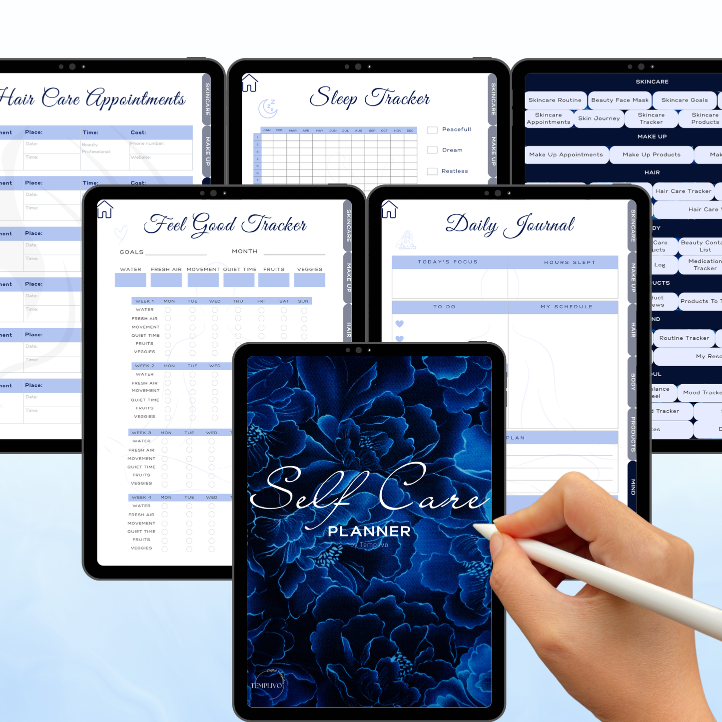 Self care planner, Daily journal, Digital journal, Digital self care, Self care, Self care journal,  Printable self care, Self love planner, Wellness planner, Daily planner, Self love journal, Pdf planner, Digital planner, Tagebuch, Selbstfürsorge Planer