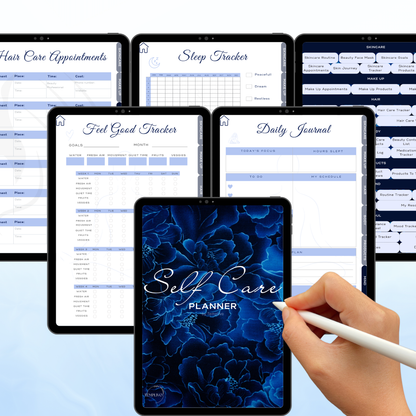 Self care planner, Daily journal, Digital journal, Digital self care, Self care, Self care journal,  Printable self care, Self love planner, Wellness planner, Daily planner, Self love journal, Pdf planner, Digital planner, Tagebuch, Selbstfürsorge Planer