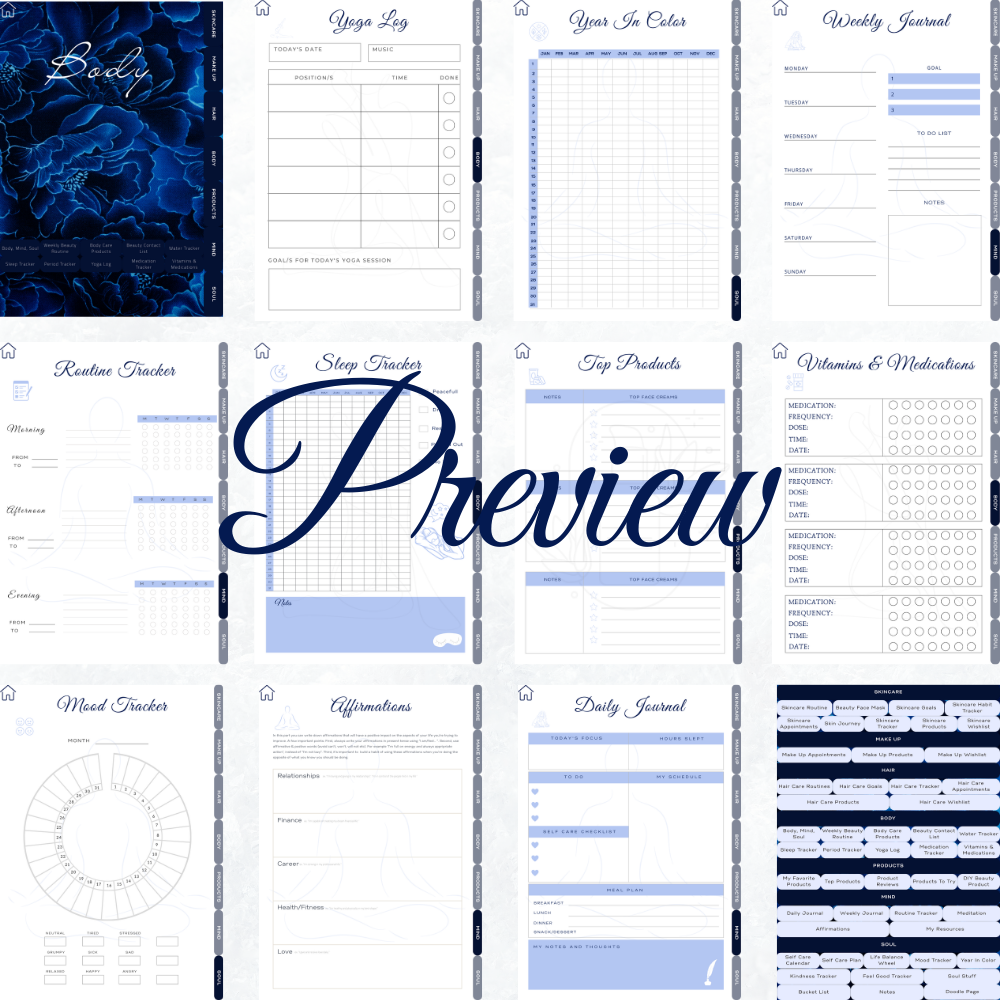 Self care planner, Daily journal, Digital journal, Digital self care, Self care, Self care journal,  Printable self care, Self love planner, Wellness planner, Daily planner, Self love journal, Pdf planner, Digital planner, Tagebuch, Selbstfürsorge Planer