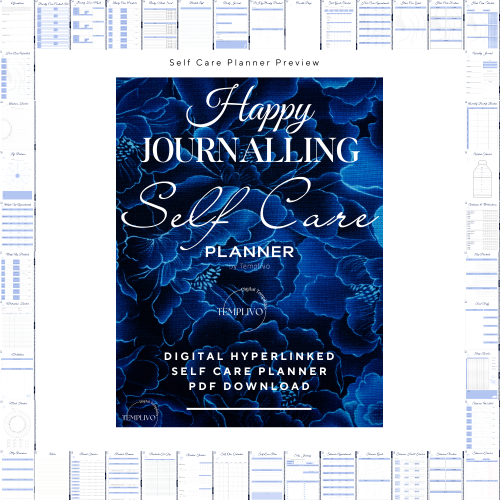 Self care planner, Daily journal, Digital journal, Digital self care, Self care, Self care journal,  Printable self care, Self love planner, Wellness planner, Daily planner, Self love journal, Pdf planner, Digital planner, Tagebuch, Selbstfürsorge Planer