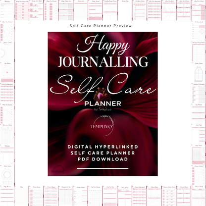 Self care planner, Daily journal, Digital journal, Digital self care, Self care, Self care journal,  Printable self care, Self love planner, Wellness planner, Daily planner, Self love journal, Pdf planner, Digital planner, Tagebuch, Selbstfürsorge Planer