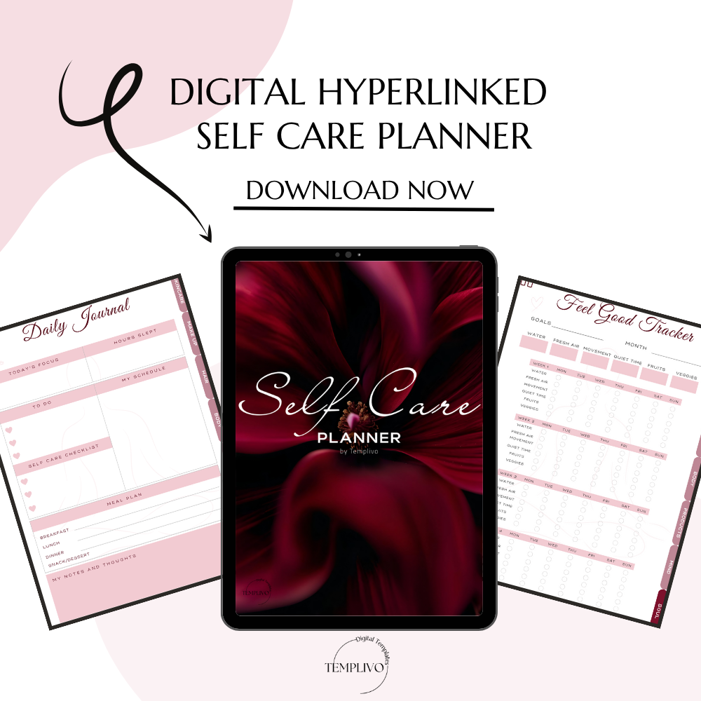 Self care planner, Daily journal, Digital journal, Digital self care, Self care, Self care journal,  Printable self care, Self love planner, Wellness planner, Daily planner, Self love journal, Pdf planner, Digital planner, Tagebuch, Selbstfürsorge Planer
