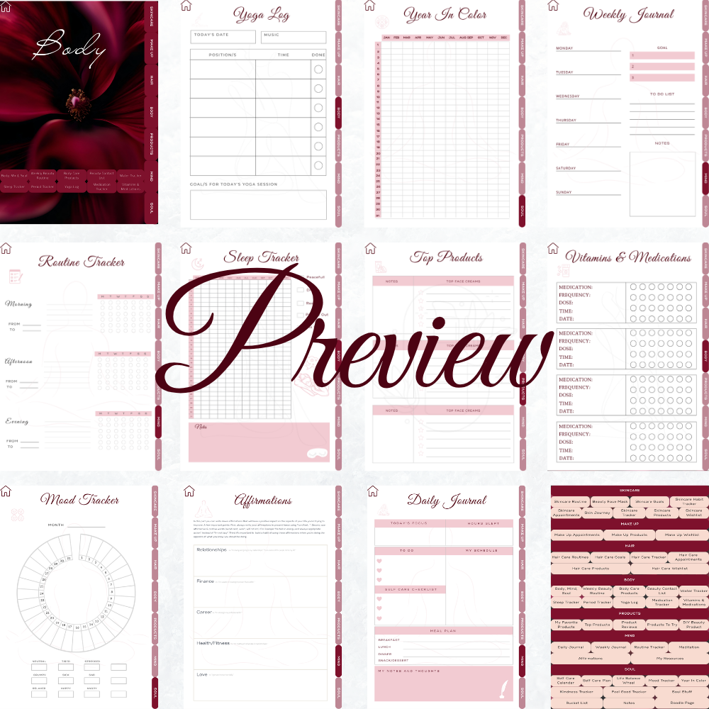 Self care planner, Daily journal, Digital journal, Digital self care, Self care, Self care journal,  Printable self care, Self love planner, Wellness planner, Daily planner, Self love journal, Pdf planner, Digital planner, Tagebuch, Selbstfürsorge Planer