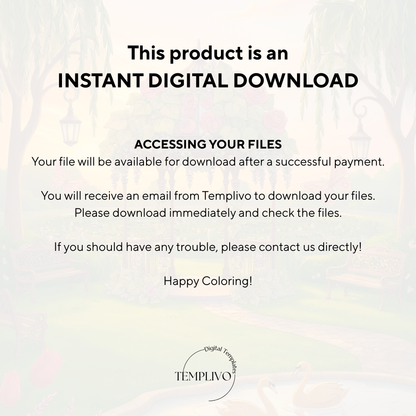 Adult Coloring Pages - Spring Garden