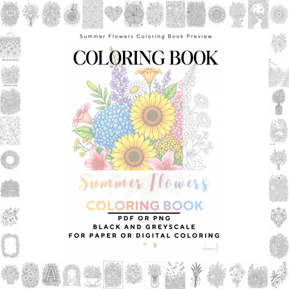 Adult coloring book, summer flowers, coloring book, floral, coloriage png, floral coloring pages, adult coloring pages, doodle colouring book, flower colouring pages png, adult coloring pages printable, adult coloring, coloring pages for adults, coloring page digital, Instant download, Intricate, High detail, Line art, best seller, grey scale, Blumen Malbuch, Sommer Blumen, fleur
