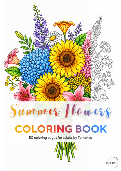 Adult coloring book, summer flowers, coloring book, floral, coloriage png, floral coloring pages, adult coloring pages, doodle colouring book, flower colouring pages png, adult coloring pages printable, adult coloring, coloring pages for adults, coloring page digital, Instant download, Intricate, High detail, Line art, best seller, grey scale
