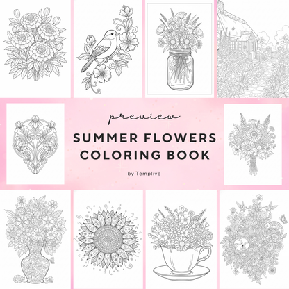 Adult coloring book, summer flowers, coloring book, floral, coloriage png, floral coloring pages, adult coloring pages, doodle colouring book, flower colouring pages png, adult coloring pages printable, adult coloring, coloring pages for adults, coloring page digital, Instant download, Intricate, High detail, Line art, best seller, grey scale, Blumen Malbuch, Sommer Blumen, fleur
