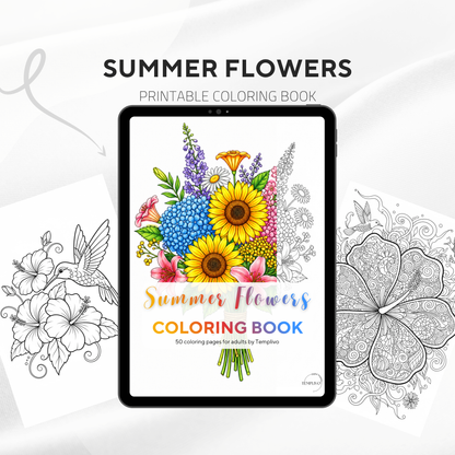 Adult coloring book, summer flowers, coloring book, floral, coloriage png, floral coloring pages, adult coloring pages, doodle colouring book, flower colouring pages png, adult coloring pages printable, adult coloring, coloring pages for adults, coloring page digital, Instant download, Intricate, High detail, Line art, best seller, grey scale, Blumen Malbuch, Sommer Blumen, fleur
