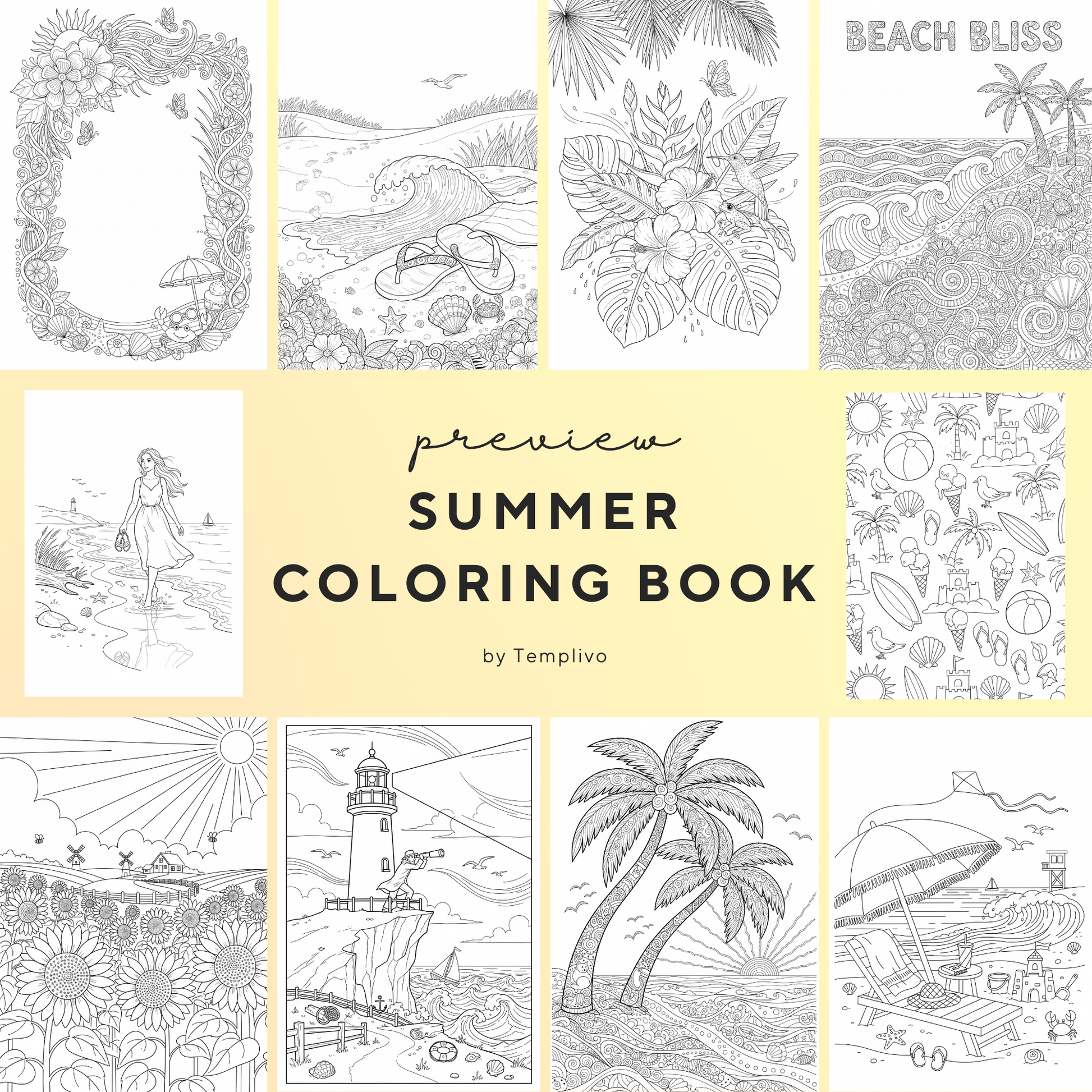 adult coloring book, summer coloring book, coloring book, summer theme, flower colouring, adult coloring book, Malbuch, Malseiten, Sommer, Malbuch, intricate, line-art, high detail black and greyscale, pdf, png, printable coloring sheets, digital coloring, livres coloriage adulte, doodle coloring, 
ausmalbilder erwachsene, digital download, Instant download, Coloring Pages for adults, coloriage png, floral coloring