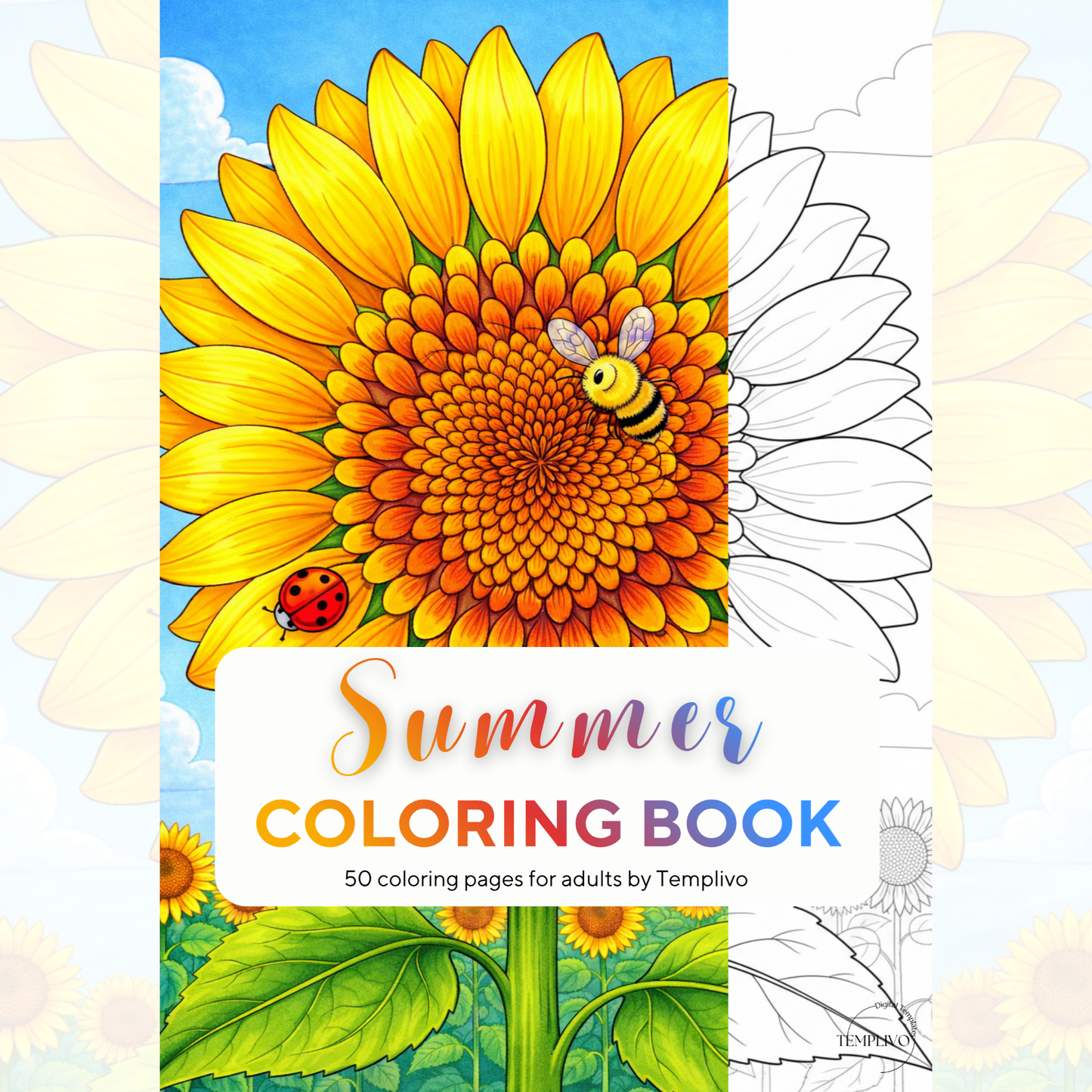 adult coloring book, summer coloring book, coloring book, summer theme, flower colouring, adult coloring book, Malbuch, Malseiten, Sommer, Malbuch, intricate, line-art, high detail black and greyscale, pdf, png, printable coloring sheets, digital coloring, livres coloriage adulte, doodle coloring, 
ausmalbilder erwachsene, digital download, Instant download, Coloring Pages for adults, coloriage png, floral coloring